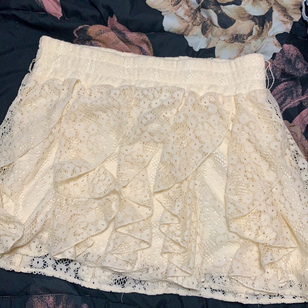 Cream skirt from rue 21
